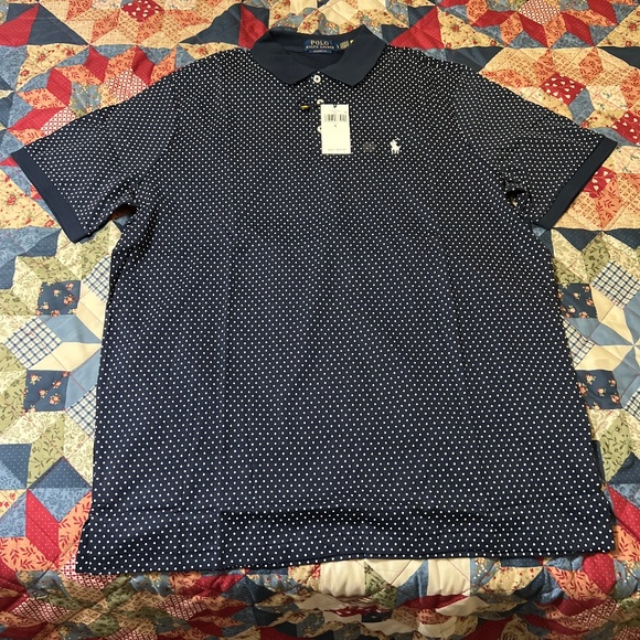 Classic Fit Dot Soft Cotton Polo Shirt 0076604040 - Picture 1 of 2